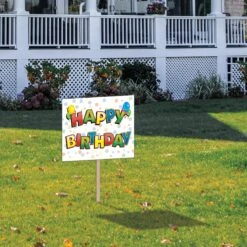 Balloon Happy Birthday Party Yard Sign -Bulk Party Supplies Shop 53799 i2