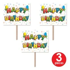 Balloon Happy Birthday Party Yard Sign -Bulk Party Supplies Shop 53799 i7 1
