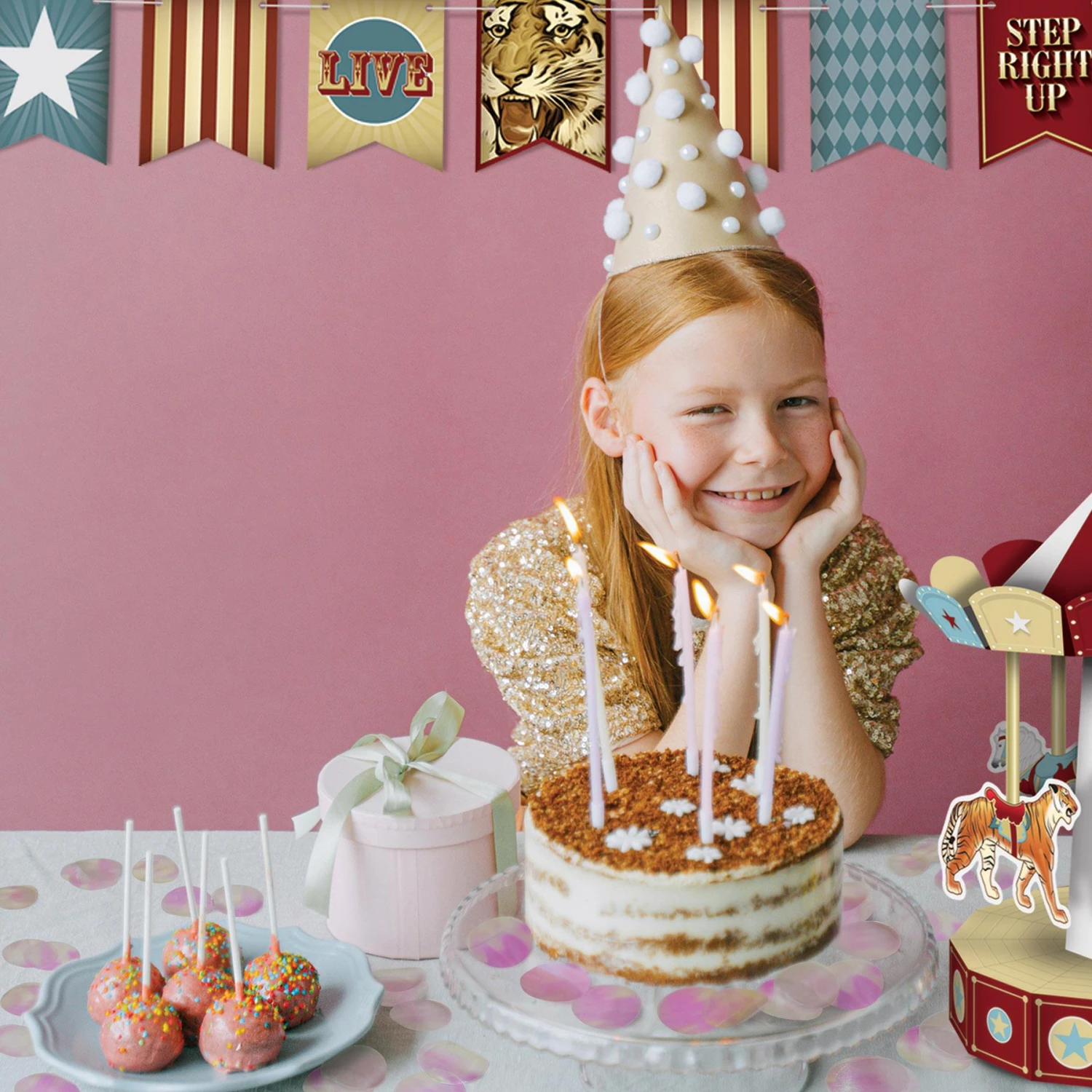 Metallic Deluxe Dot Party Confetti - Opalescent (0.5 Oz Per Package) 2 Metallic Deluxe Dot Party Confetti - Opalescent (0.5 Oz Per Package) - Image 2