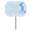 1st Birthday Party Yard Sign - Blue -Bulk Party Supplies Shop 53803 B