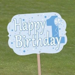 1st Birthday Party Yard Sign - Blue -Bulk Party Supplies Shop 53803 B i2 1 a1435244 bd28 4ab8 ab67 a1c0dfc7a19e