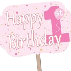 1st Birthday Party Yard Sign - Pink -Bulk Party Supplies Shop 53803 P i1 79be7638 882a 4463 88ae d08fe12c67cb