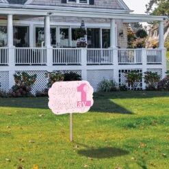 1st Birthday Party Yard Sign - Pink -Bulk Party Supplies Shop 53803 P i2 cb652aca 91b3 412d a368 bc84aa81400f