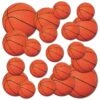 Basketball Party Cutouts (240 Per Case) 3 Basketball Party Cutouts (240 Per Case) -Bulk Party Supplies Shop 53808