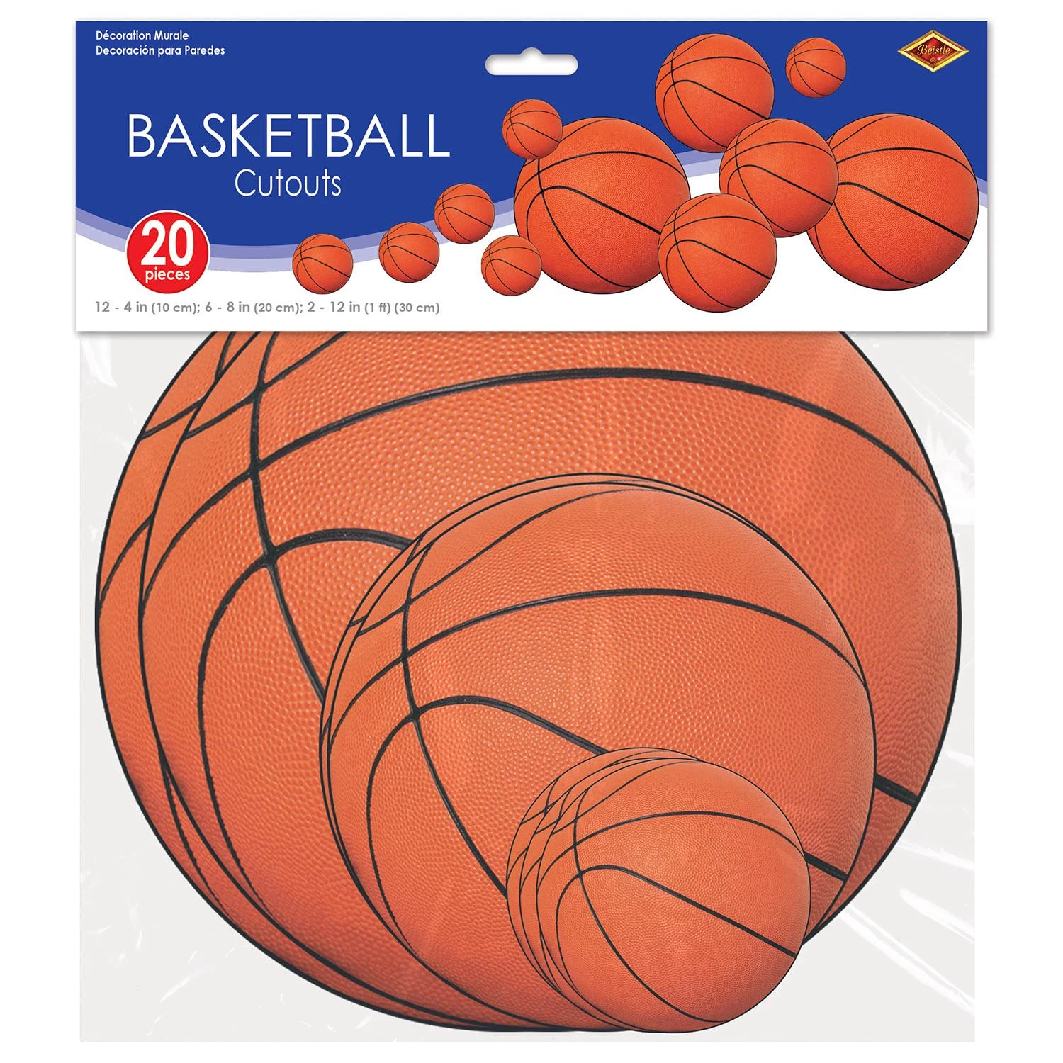 Basketball Party Cutouts (240 Per Case) 3 Basketball Party Cutouts (240 Per Case) - Image 3