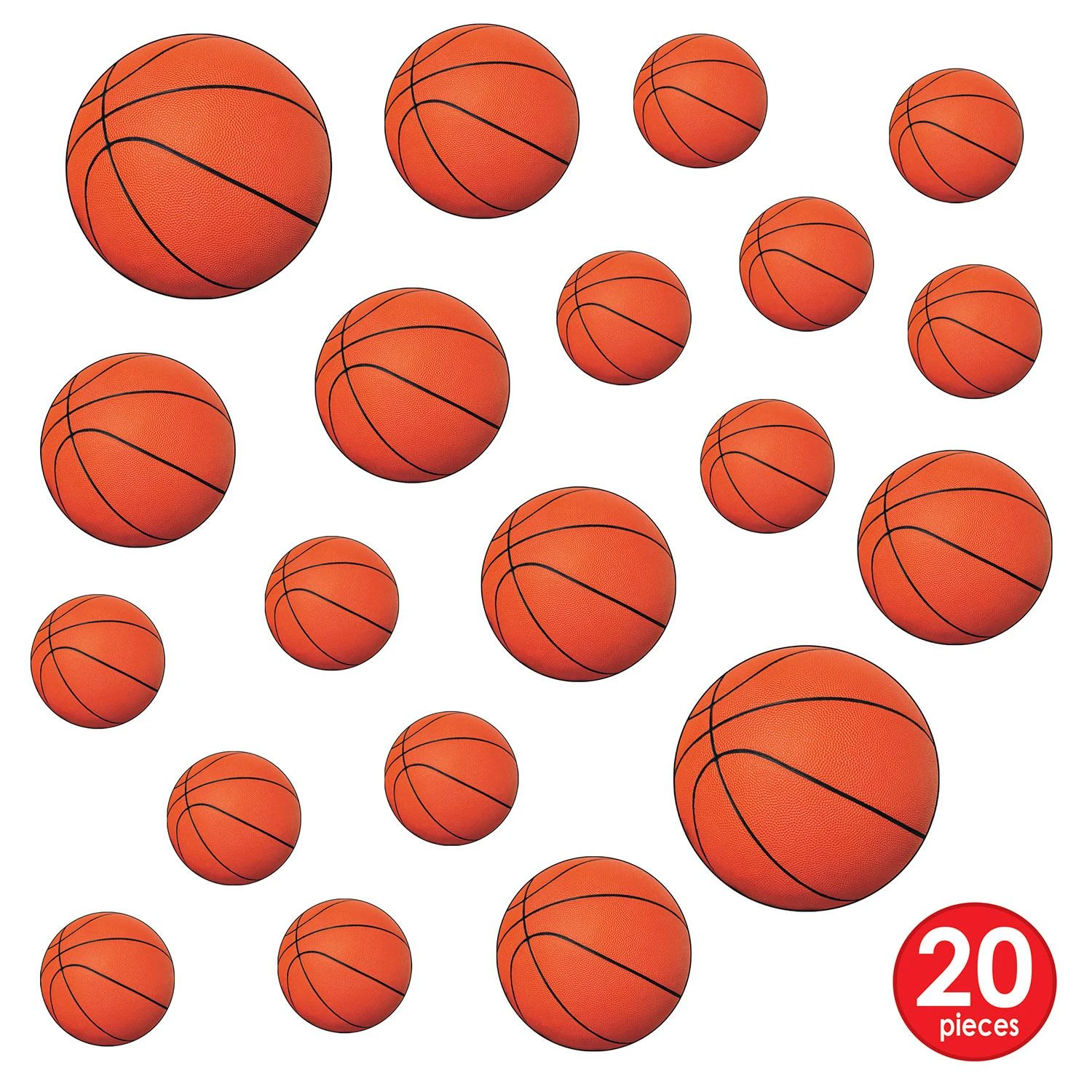 Basketball Party Cutouts (240 Per Case) 4 Basketball Party Cutouts (240 Per Case) - Image 4