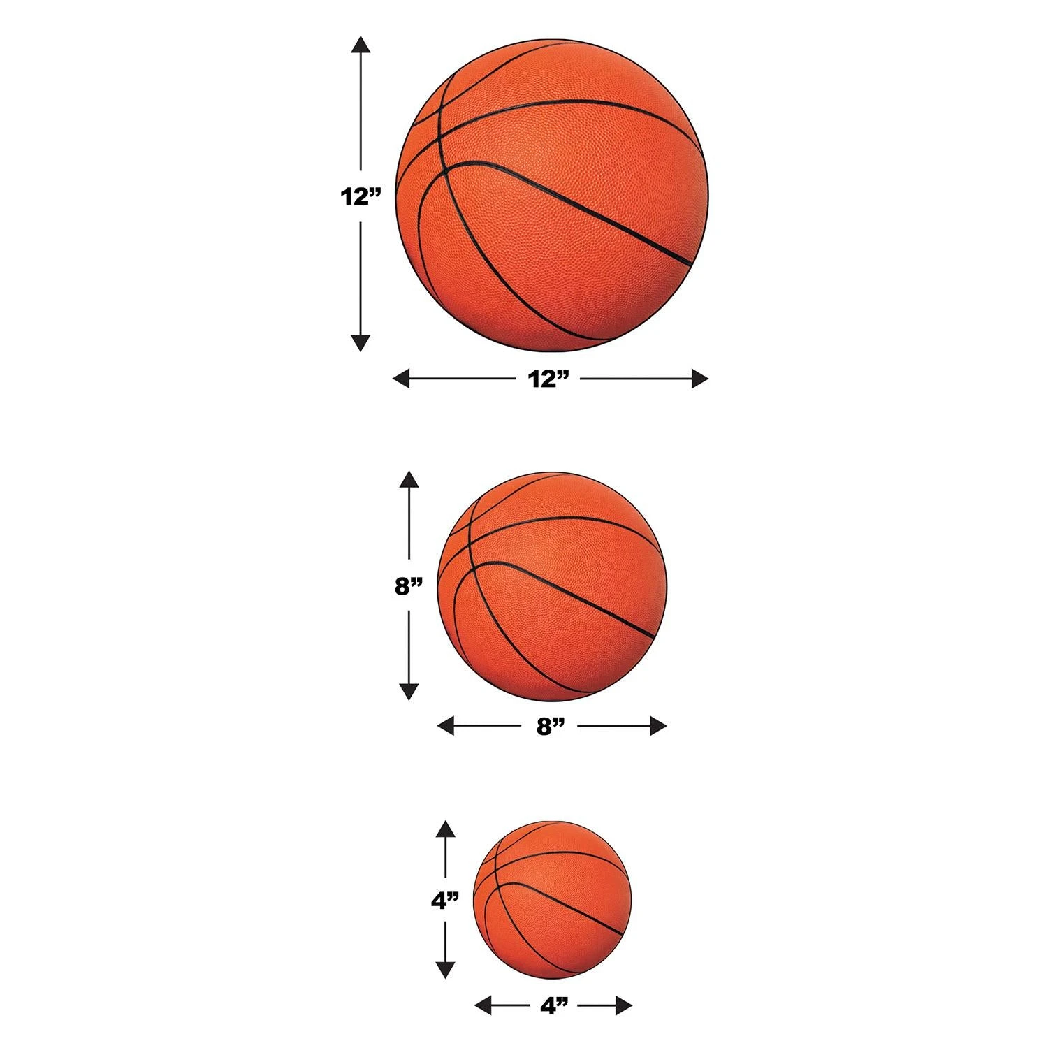Basketball Party Cutouts (240 Per Case) 6 Basketball Party Cutouts (240 Per Case) - Image 6
