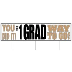 Graduation Party Plastic Jumbo Grad Yard Sign