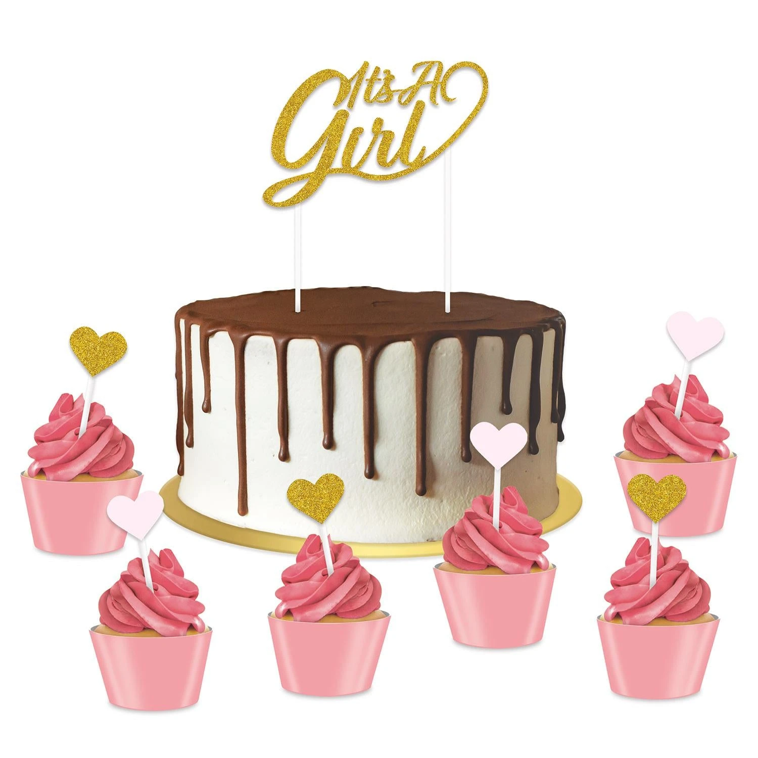 It's A Girl Cake Topper 3 It's A Girl Cake Topper - Image 3