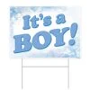 Plastic It's A Boy! Yard Sign -Bulk Party Supplies Shop 53836