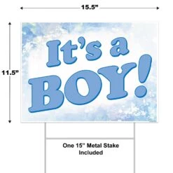 Plastic It's A Boy! Yard Sign -Bulk Party Supplies Shop 53836 i5 3ef47fb2 7d54 49bc 804a c9bec71972ce
