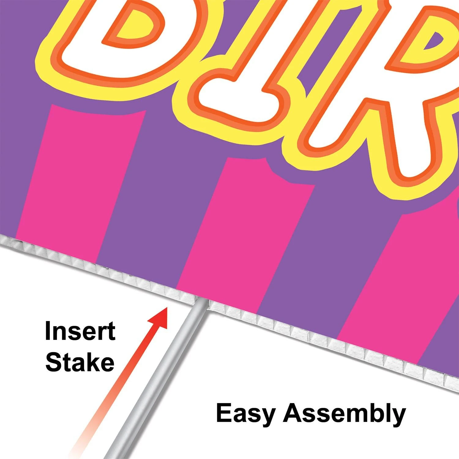 Plastic Jumbo Cupcake Yard Sign 3 Plastic Jumbo Cupcake Yard Sign - Image 3