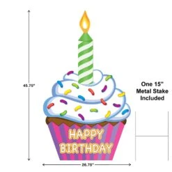 Plastic Jumbo Cupcake Yard Sign 15 Plastic Jumbo Cupcake Yard Sign -Bulk Party Supplies Shop 53843 i5 483761ef 55ac 40fc ab9a 23b759ffd4c9