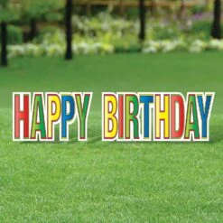 Plas Jumbo Happy Birthday Party Yard Sign Set - Multi-Color -Bulk Party Supplies Shop 53848 MC i2 be455b79 27e5 4695 a523 8173ecb1e8ab