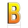 Plastic B Party Yard Sign