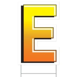 Plastic E Party Yard Sign