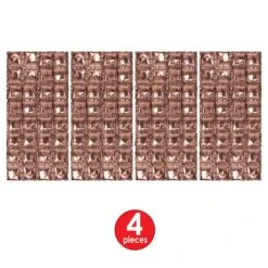 Rose Gold Foil Party Balloon Backdrops (12 Packages) -Bulk Party Supplies Shop 53861RSEGD i7 1