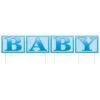 Plastic Baby Yard Sign- Blue 12 Plastic Baby Yard Sign- Blue -Bulk Party Supplies Shop 53863 B