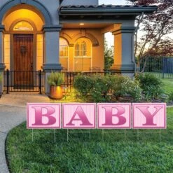 Plastic Baby Yard Sign- Pink -Bulk Party Supplies Shop 53863 P i2 5b240a4b baac 49f0 af27 00b71e081a5c