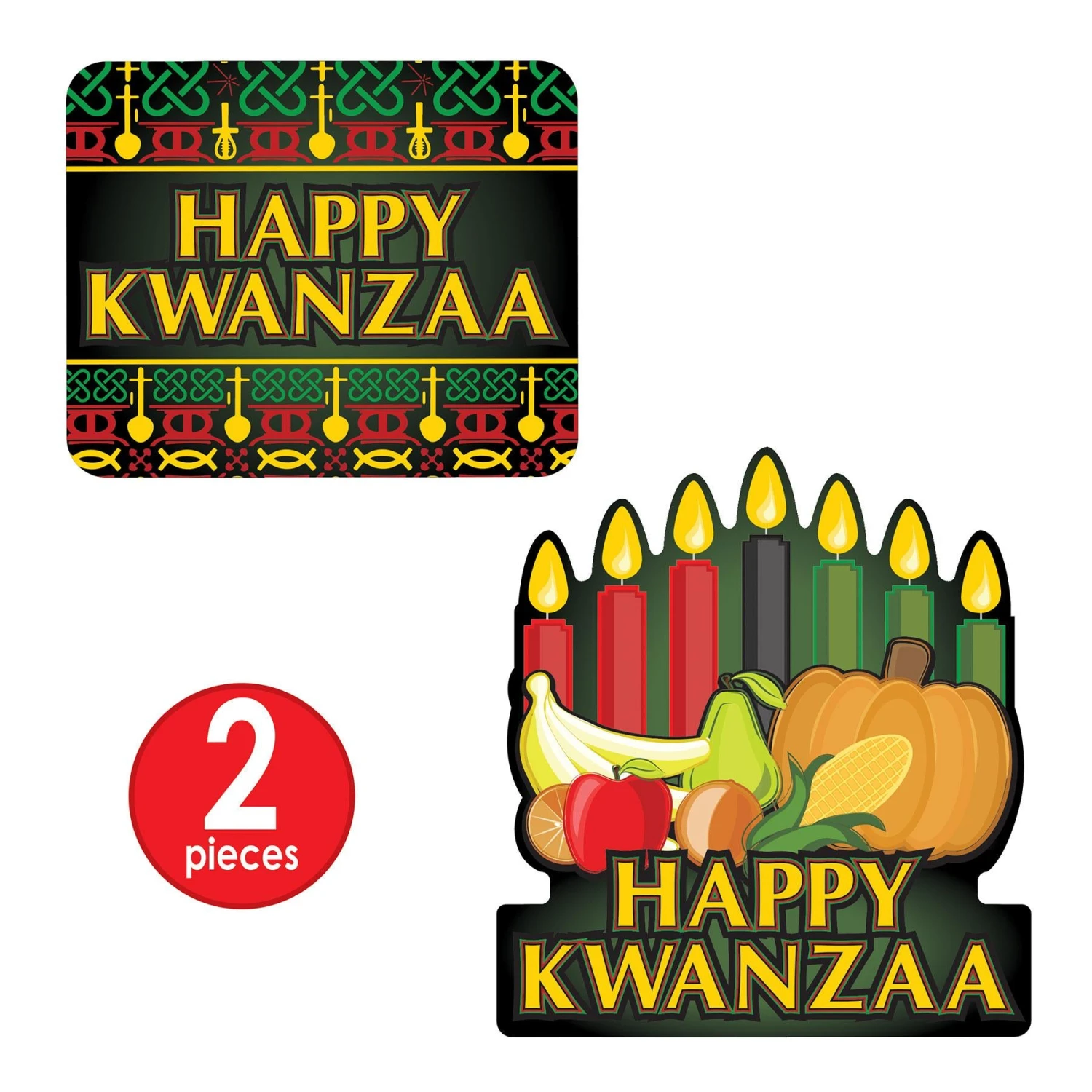 Happy Kwanzaa Signs (2 Per Package) 4 Happy Kwanzaa Signs (2 Per Package) - Image 4