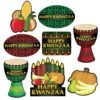 Happy Kwanzaa Cutouts (8 Per Package) 13 Happy Kwanzaa Cutouts (8 Per Package) -Bulk Party Supplies Shop 53881