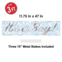 Plastic Jumbo It's A Boy! Yard Sign -Bulk Party Supplies Shop 53884 i4 1 776f5472 b1c5 44de 9b5a 11a553df0e97
