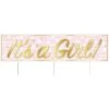Plastic Jumbo It's A Girl! Yard Sign -Bulk Party Supplies Shop 53888