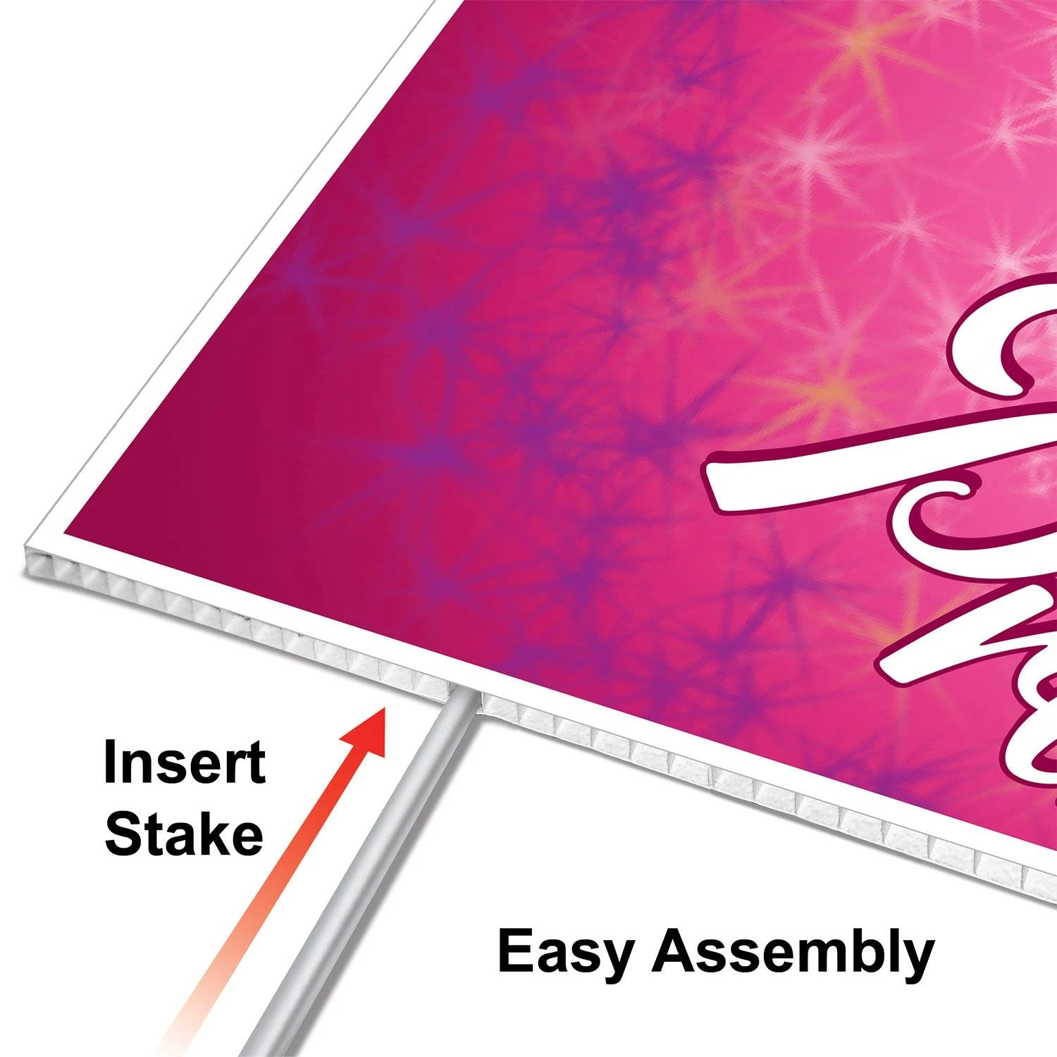 Plastic Birthday Party Princess Yard Sign 3 Plastic Birthday Party Princess Yard Sign - Image 3