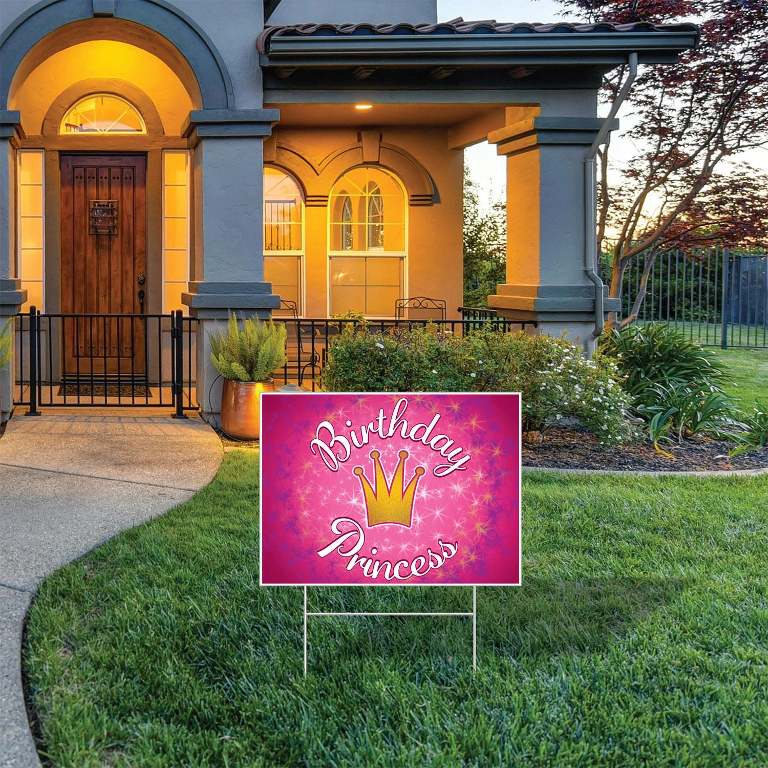 Plastic Birthday Party Princess Yard Sign 4 Plastic Birthday Party Princess Yard Sign - Image 4