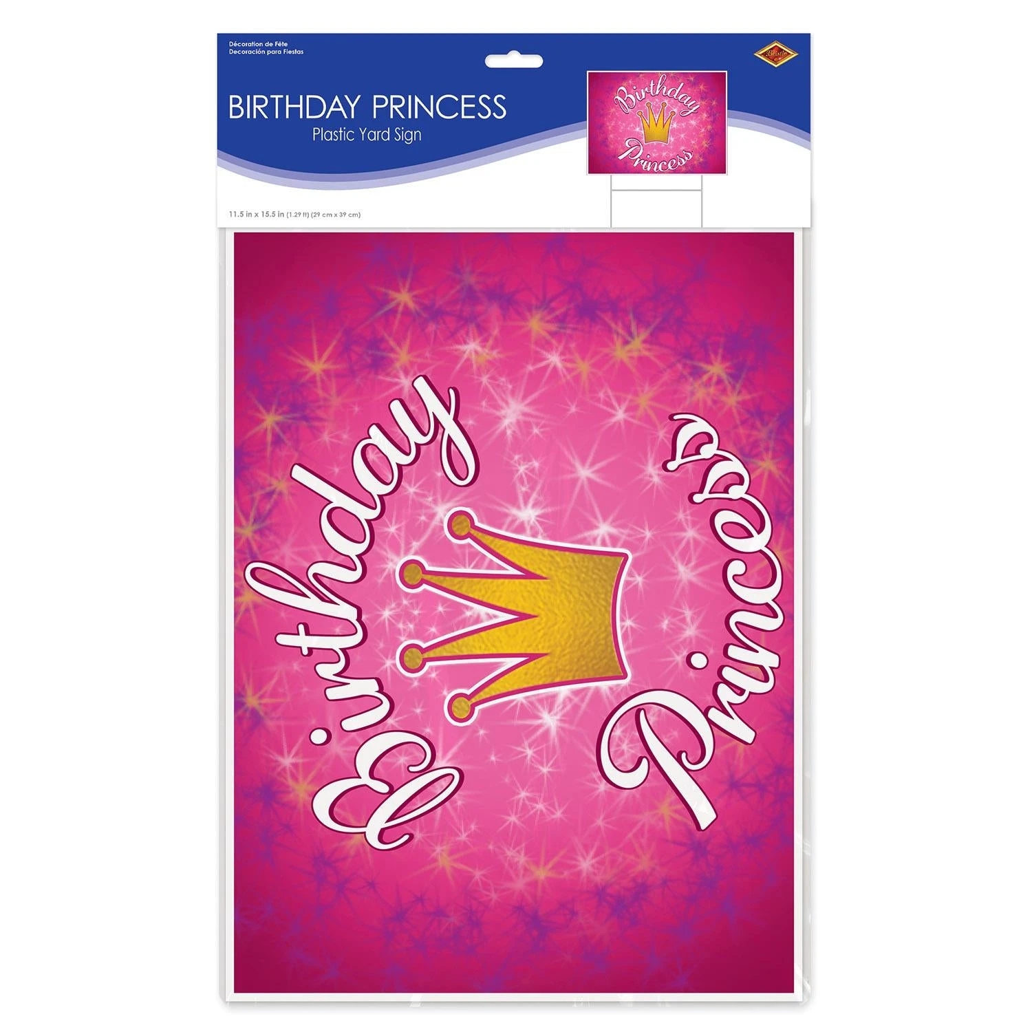 Plastic Birthday Party Princess Yard Sign 5 Plastic Birthday Party Princess Yard Sign - Image 5
