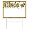 Graduation Party Plastic Class Of Yard Sign