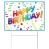 Plastic Happy Birthday Party Yard Sign -Bulk Party Supplies Shop 53901