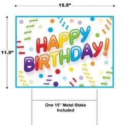 Plastic Happy Birthday Party Yard Sign -Bulk Party Supplies Shop 53901 i5 78e48d18 18a5 4bf6 89c2 646b16f83a0e
