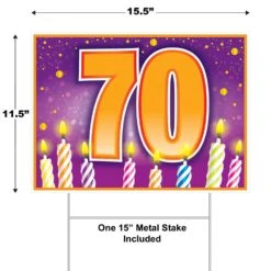 Plastic 70th Birthday Party Yard Sign -Bulk Party Supplies Shop 53902 i5 0fc848da a8bb 451c 946d b0f5b8eec7b3