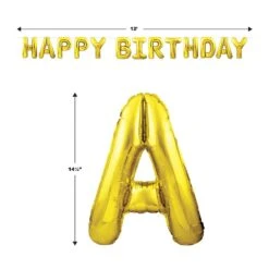 Happy Birthday Party Balloon Streamer - Gold (6 Per Case) 16 Happy Birthday Party Balloon Streamer - Gold (6 Per Case) -Bulk Party Supplies Shop 53911 GD i5 db38bd84 4bf8 452e a667 3d5dd263921c