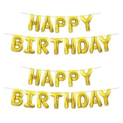 Happy Birthday Party Balloon Streamer - Gold (6 Per Case) 18 Happy Birthday Party Balloon Streamer - Gold (6 Per Case) -Bulk Party Supplies Shop 53911 GD i7