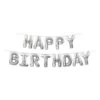 Happy Birthday Party Balloon Streamer - Silver (6 Per Case) 3 Happy Birthday Party Balloon Streamer - Silver (6 Per Case) -Bulk Party Supplies Shop 53911 S