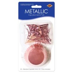 Metallic Party Cupcake Liners & Picks - Rose Gold (144 Per Case) 8 Metallic Party Cupcake Liners & Picks - Rose Gold (144 Per Case) -Bulk Party Supplies Shop 53920RSEGD i3 23a714b0 24aa 4ca4 a470 bb9874809221
