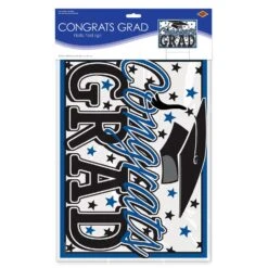 Plastic Blue Congrats Grad Graduation Party Yard Sign (6 Per Case) -Bulk Party Supplies Shop 53921 B i3 d263fac3 022f 43a4 9210 484d3673a802