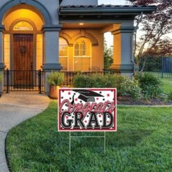Plastic Red Congrats Grad Graduation Party Yard Sign (6 Per Case) -Bulk Party Supplies Shop 53921 R i2 bbf9bcbd 6c1f 40b8 affc 8a94cb6aebcc