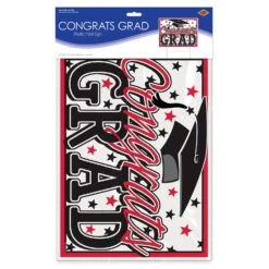 Plastic Red Congrats Grad Graduation Party Yard Sign (6 Per Case) -Bulk Party Supplies Shop 53921 R i3 252d88e0 e26a 488e 82b4 23b81031dff5