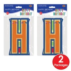 Foil Happy Birthday Party Streamer (12 Per Case) 13 Foil Happy Birthday Party Streamer (12 Per Case) -Bulk Party Supplies Shop 53923 i3 1