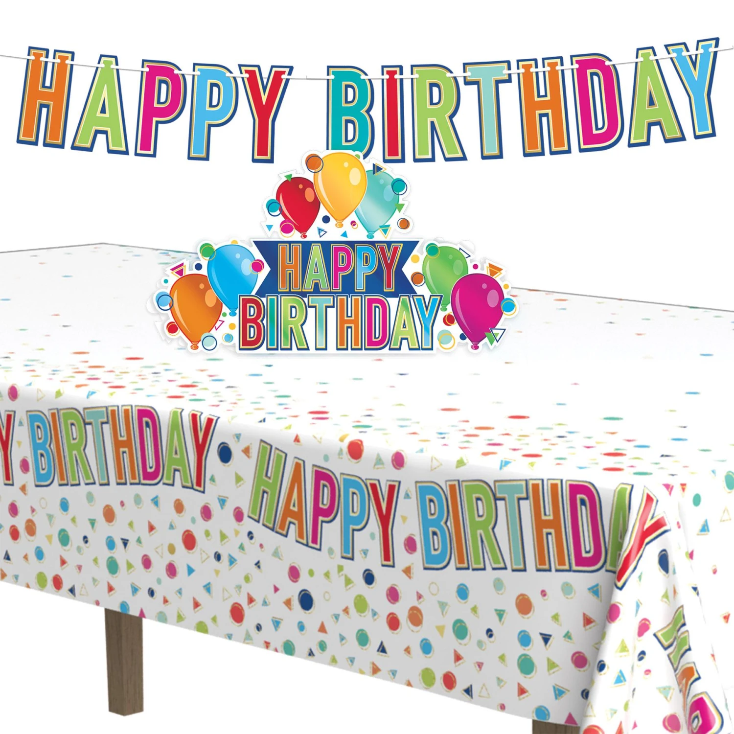 Happy Birthday Party Tablecover (12 Per Case) 3 Happy Birthday Party Tablecover (12 Per Case) - Image 3