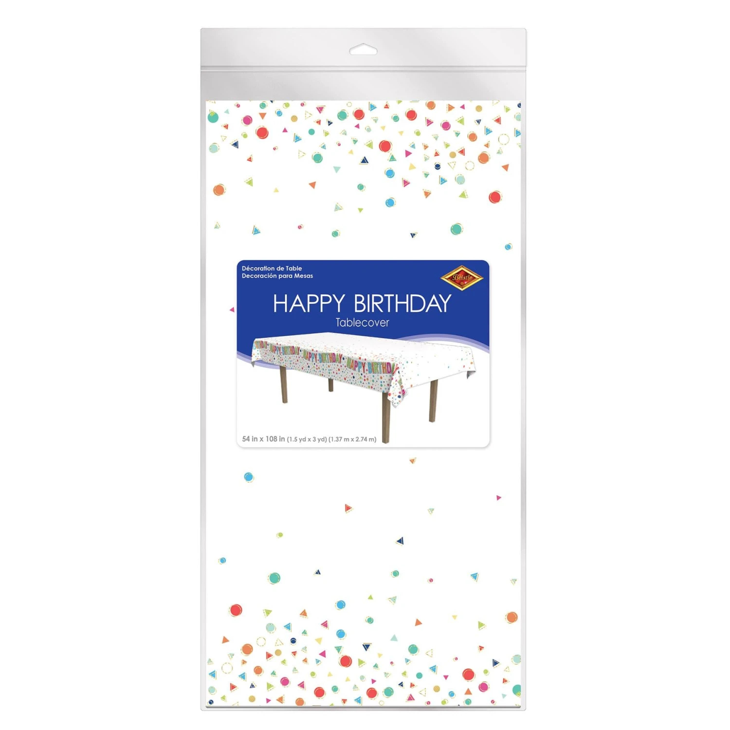 Happy Birthday Party Tablecover (12 Per Case) 4 Happy Birthday Party Tablecover (12 Per Case) - Image 4