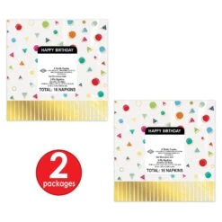 Happy Birthday Party Fringed Luncheon Napkins (192 Per Case) -Bulk Party Supplies Shop 53925 i3 1