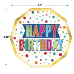 Happy Birthday Party Decagon Paper Plates 9 Inch (96 Per Case) -Bulk Party Supplies Shop 53926 i5 cf8f7e21 c5ff 41dc ac0b 35ada6b429f3