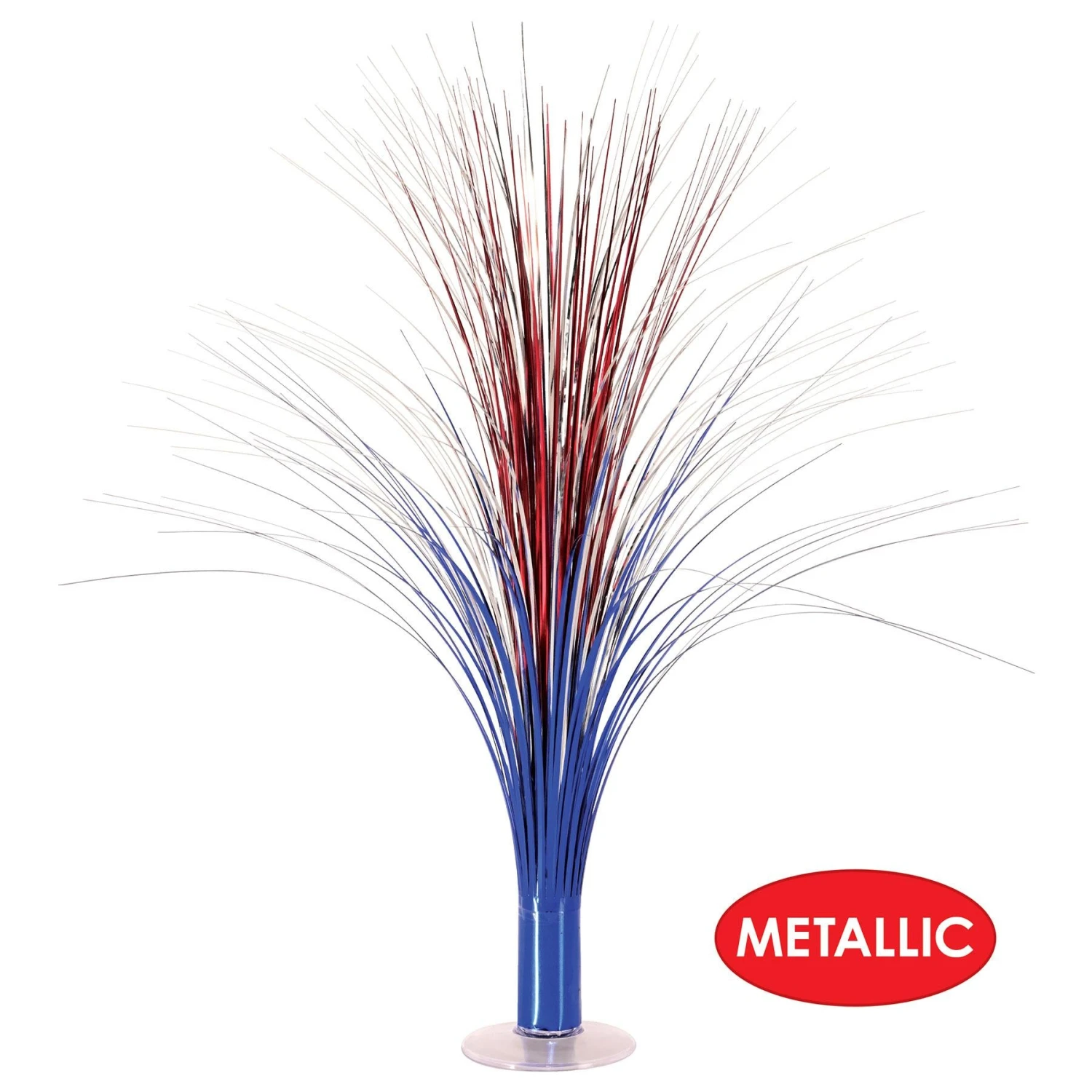 Metallic Spray Centerpiece - Red, Silver, Blue (6 Per Case) 5 Metallic Spray Centerpiece - Red, Silver, Blue (6 Per Case) - Image 5