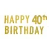 Foil Happy 40th Birthday Party Streamer (12 Per Case) -Bulk Party Supplies Shop 53942 40