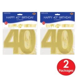 Foil Happy 40th Birthday Party Streamer (12 Per Case) -Bulk Party Supplies Shop 53942 40 i3 1