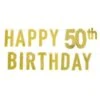 Foil Happy 50th Birthday Party Streamer (12 Per Case) -Bulk Party Supplies Shop 53942 50